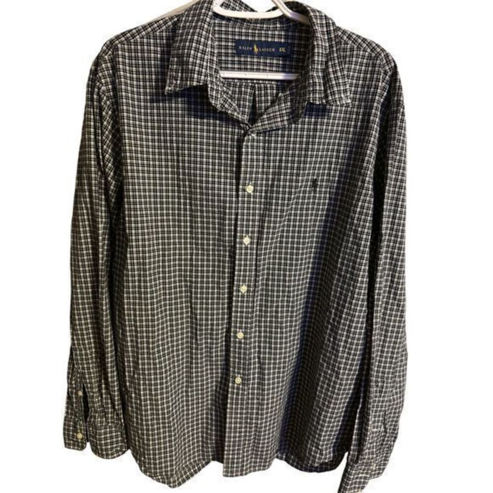 Ralph Lauren men’s Size XXL  Blank n white   long‎ sleeves